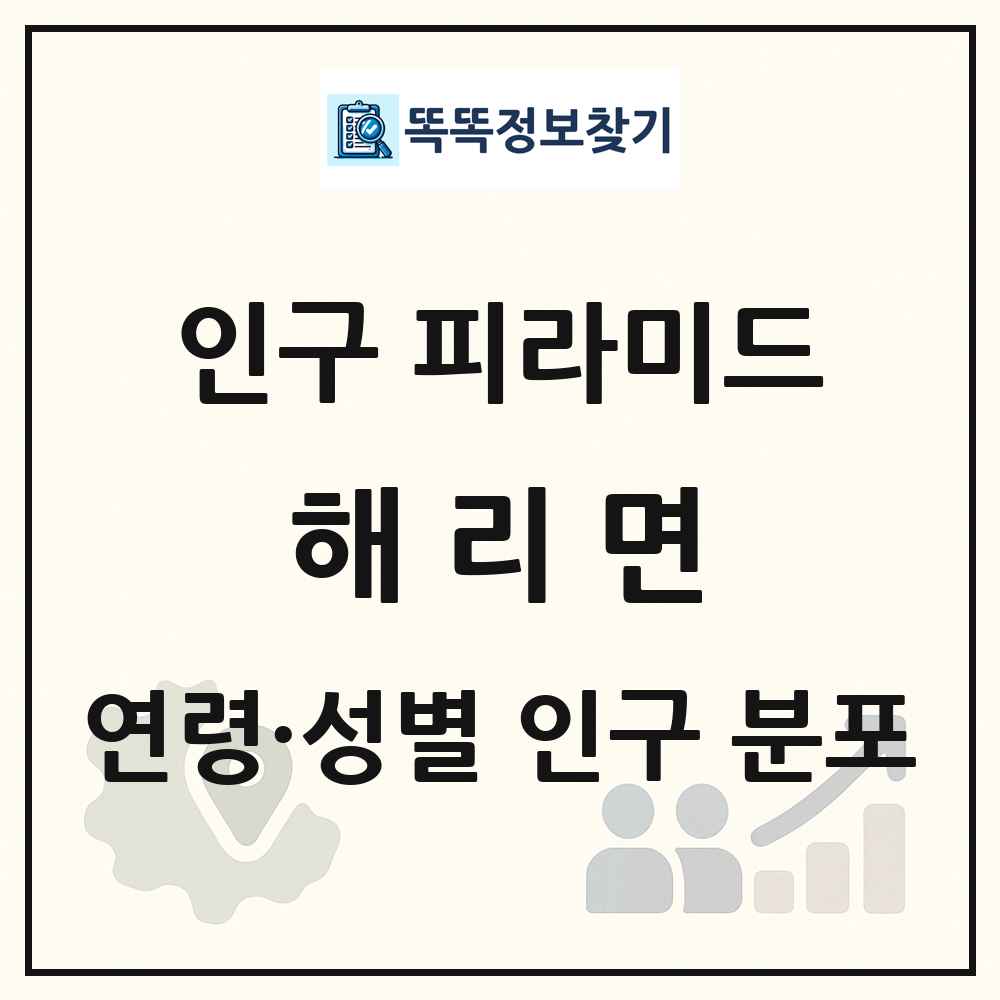 해리면 인구 피라미드 링크 그림